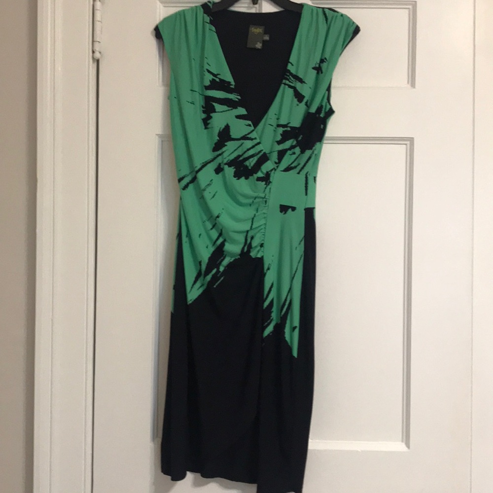 Taylor Floral Wrap Jersey Dress